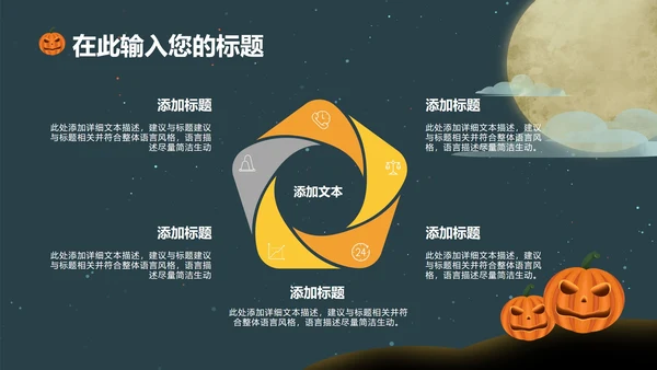 绿色万圣节PPT模板