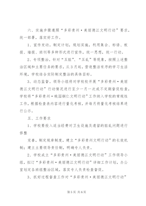 “多彩贵州桃园铜仁”文明行动实施方案.docx