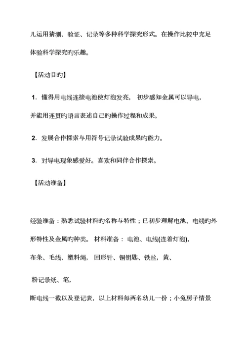 2023年谁会导电大班科学教案.docx