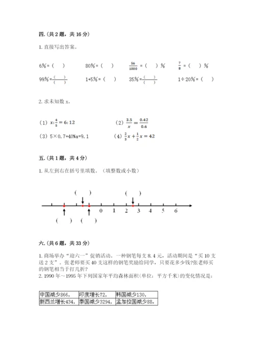 四川省【小升初】2023年小升初数学试卷加精品答案.docx