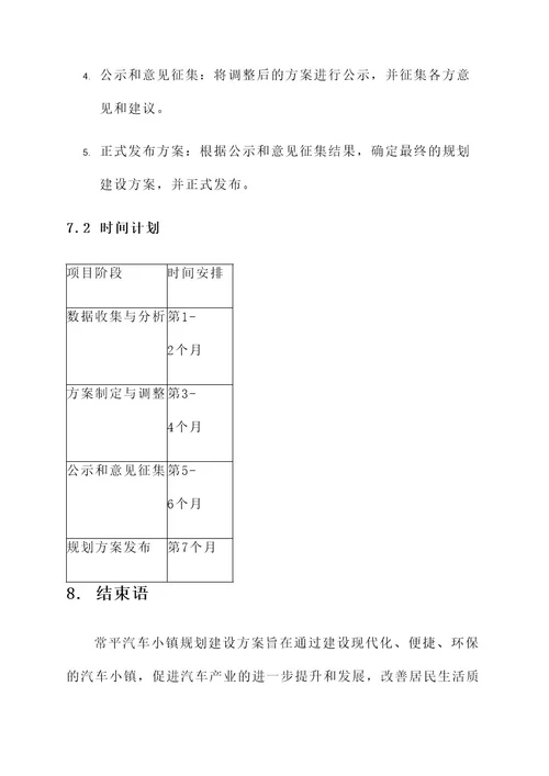 常平汽车小镇规划建设方案