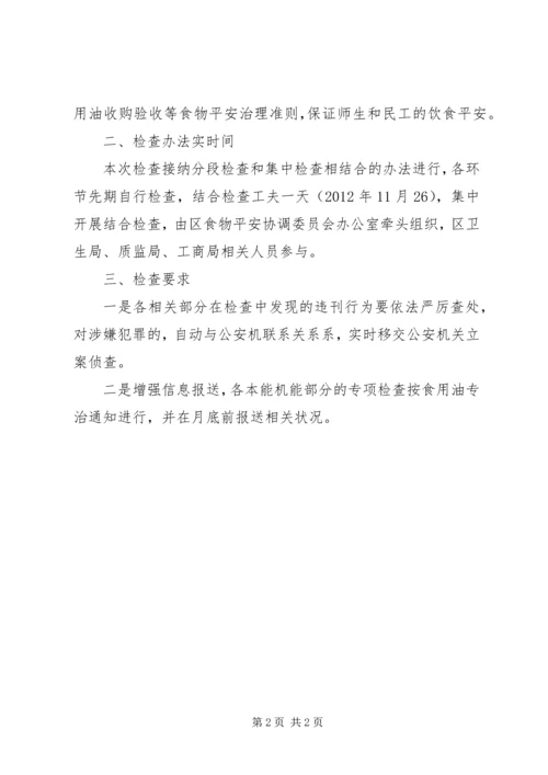 食用油生产经营情况检查实施方案.docx