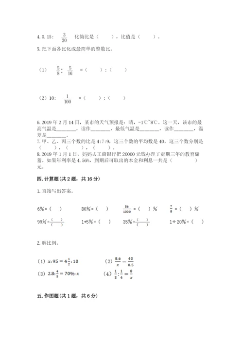 冀教版六年级下册数学 期末检测卷精品【易错题】.docx