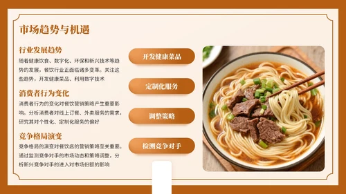 深棕色复古风餐饮营销复盘报告PPT
