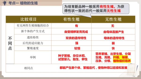 复习专题五生物的生殖和发育（串讲课件）-八年级生物上学期期末考点大串讲（人教版）(共20张PPT)