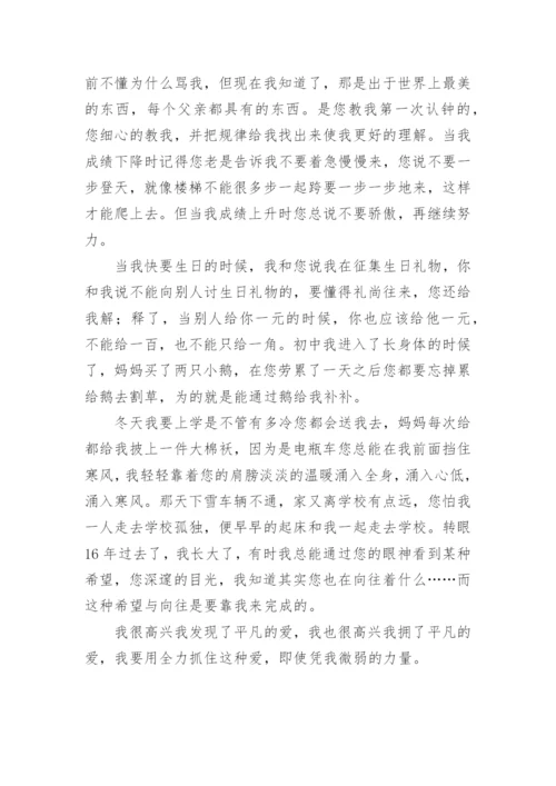 感恩父亲节演讲稿.docx