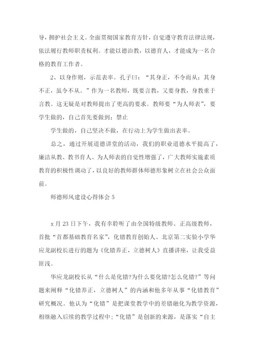 师德师风建设心得体会15篇.docx