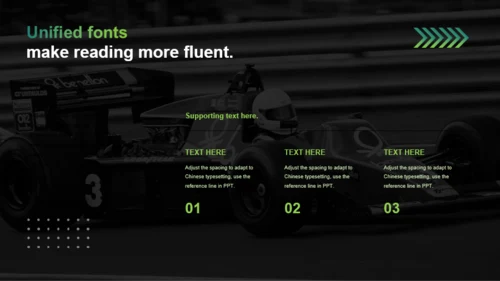 绿色赛事研究之F1方程式赛车赛事介绍PPT素材