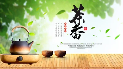 茶具茶叶绿茶白茶红茶黑茶茶文化茶厂PPT