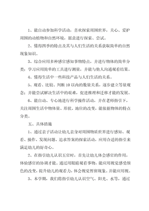 大班教师教学计划