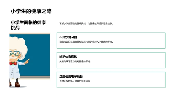 小学生健康教育策略PPT模板