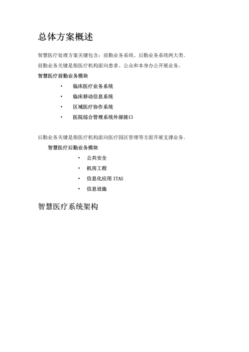 智慧医疗完整解决专业方案.docx