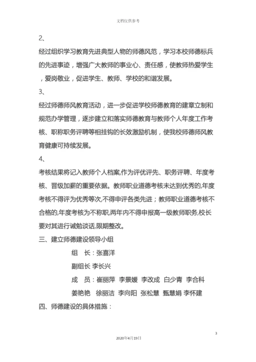 师德师风建设实施方案.docx