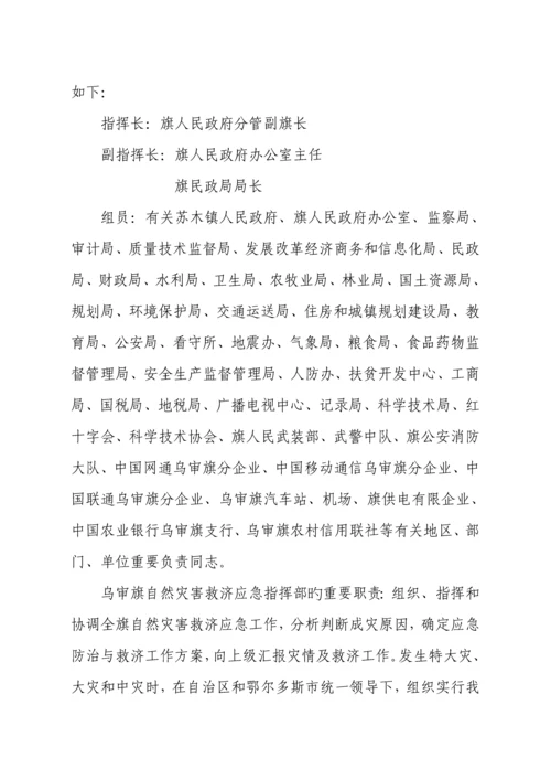 2023年乌审旗救灾应急预案.docx