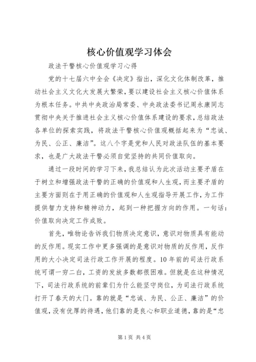 核心价值观学习体会_1.docx