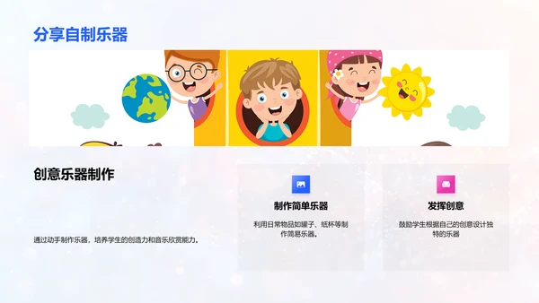 乐器分类与发声PPT模板