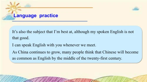 Module 7 English for you and me Unit 3 Language in