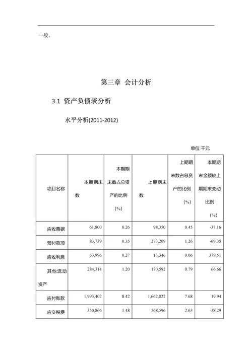 青岛啤酒股份有限公司财务报表分析毕业论文.docx