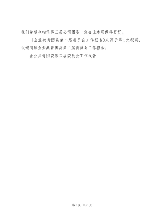 企业共青团委第二届委员会工作报告.docx