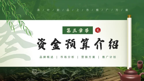 茶文化，茶叶新品推广通用PPT模板