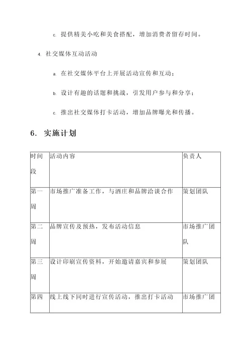 酒会策营销方案