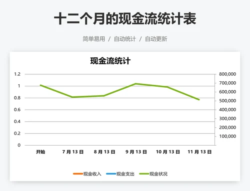 十二个月的现金流统计表