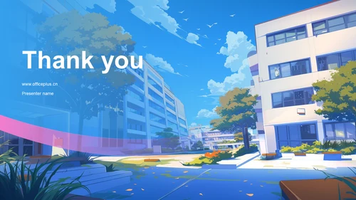 粉色手绘风学生会竞选PPT模板