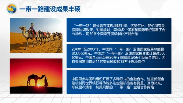 全球一带一路国际合作高峰论坛PPT模板