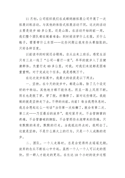 徒步行走活动方案及流程(四篇).docx