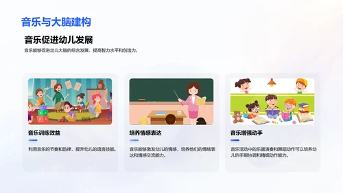 幼儿音乐教育益处PPT模板