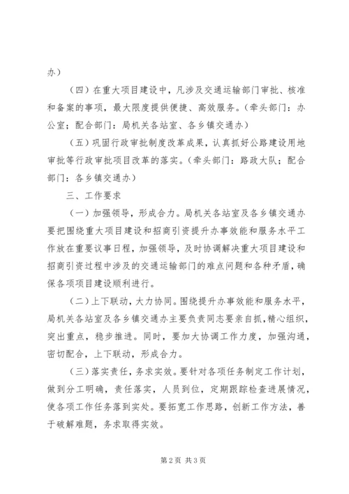 交通项目建设和招商引资方案.docx