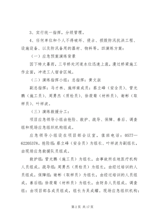 防洪防汛演练方案.docx