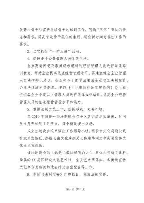 文化局XX年普法工作计划.docx