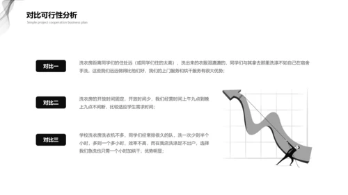 黑灰商业计划项目简介PPT模板