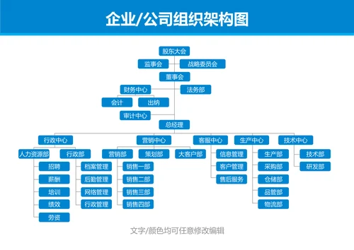 企业公司组织架构图
