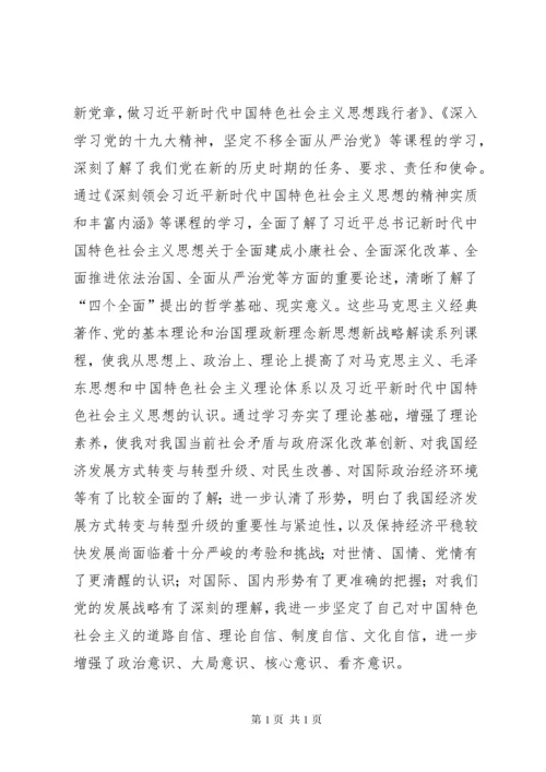 工委党校处级干部进修班心得体会六篇.docx