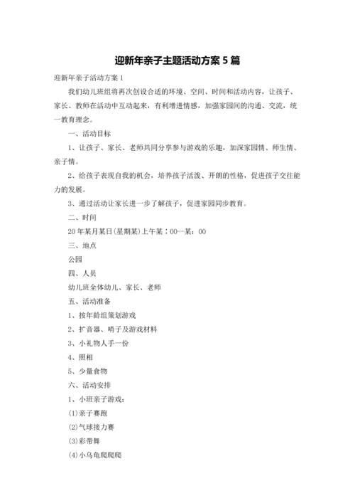 迎新年亲子主题活动方案5篇.docx