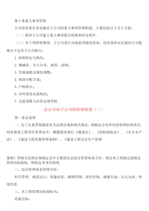 总公司对子公司的管理制度(6篇).docx