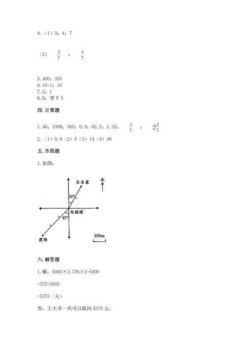 小学数学毕业测试卷附下载答案.docx