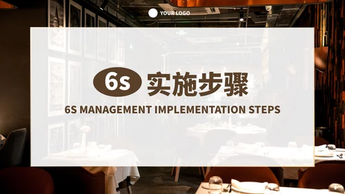 实景现代餐饮行业6s管理培训PPT模板