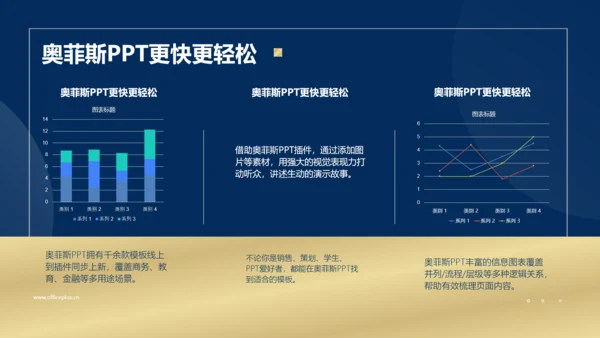 商务风蓝金总结汇报