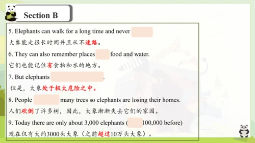 Unit 5 Why do you like pandas? 单元复习课件（人教新目标七年级下册）