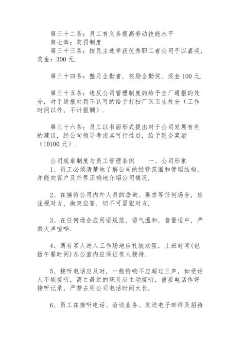 公司规章制度与员工管理条例.docx