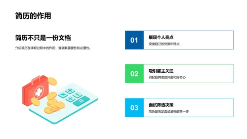 求职简历的秘诀PPT模板