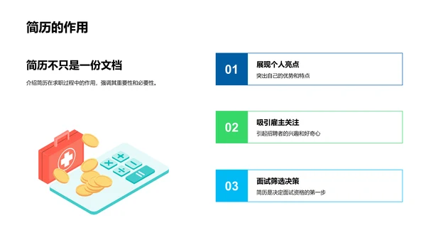 求职简历的秘诀PPT模板