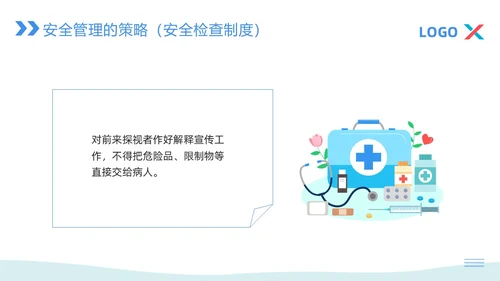 蓝粉色简约病区安全管理PPT模板宣传PPT动态PPT