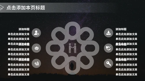 星空主题商务汇报通用PPT模板