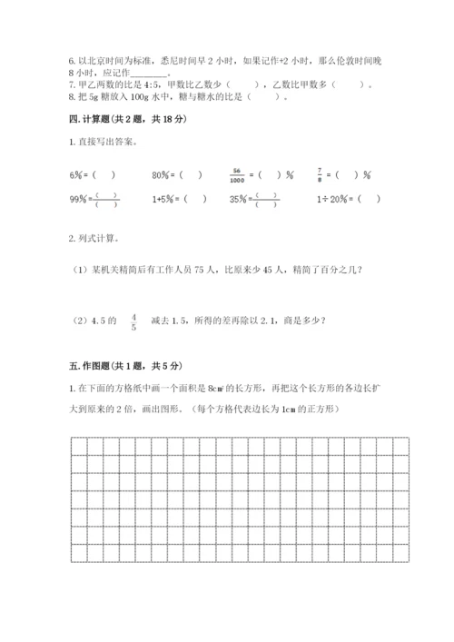六年级下册数学期末测试卷（黄金题型）.docx