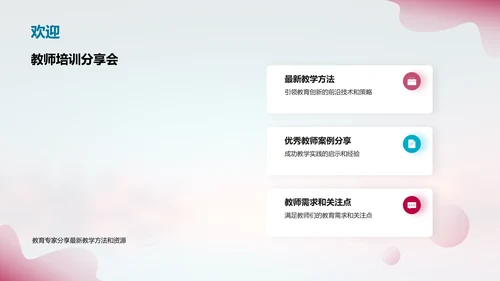 教师培训分享会