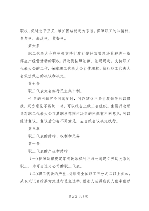 公司职工代表大会议事规则 (3).docx